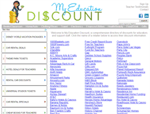Tablet Screenshot of myediscounts.com